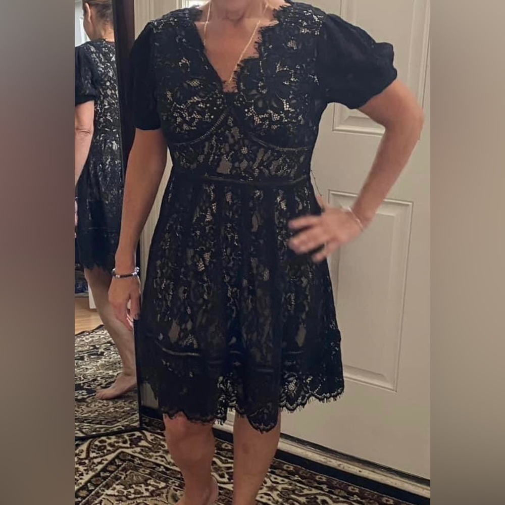 Lace mini dress